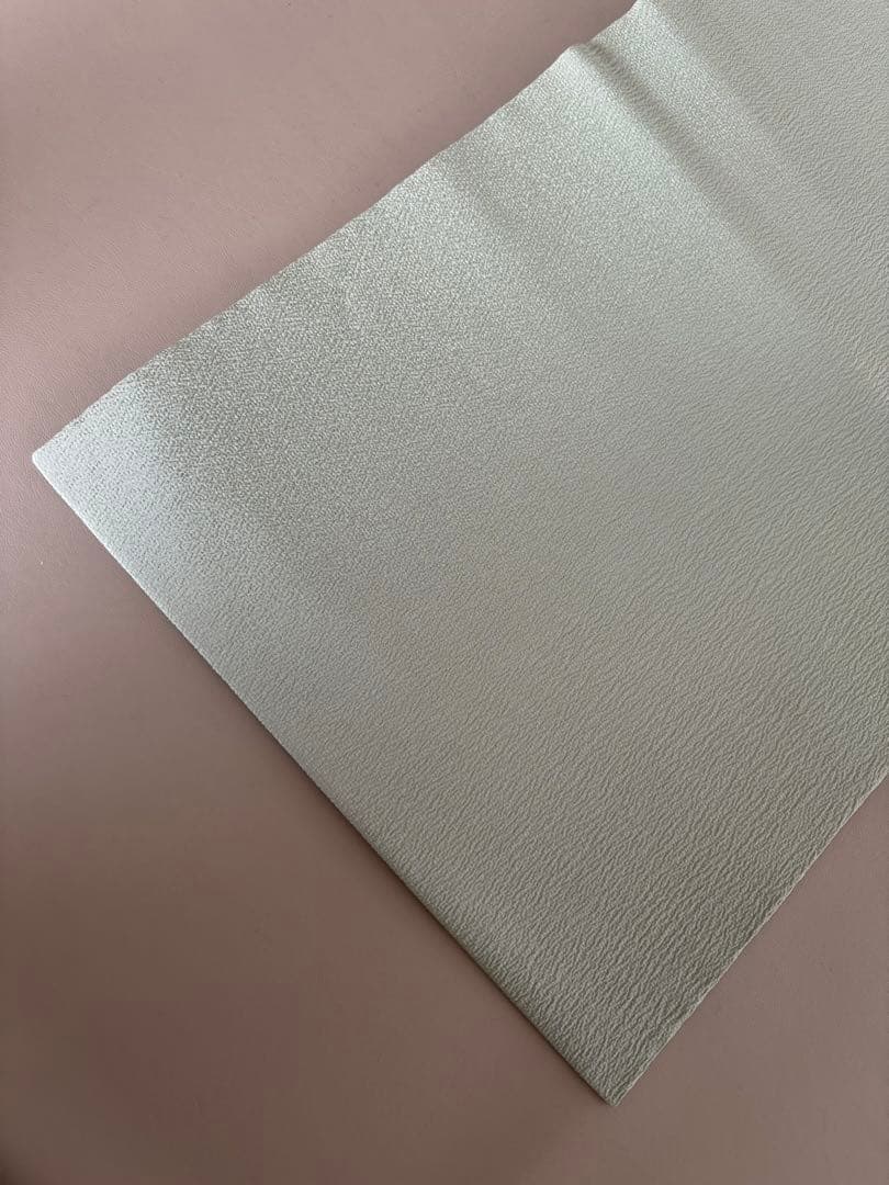 正絹 縮緬 九寸名古屋帯 金彩 花兎 手描き友禅 美品