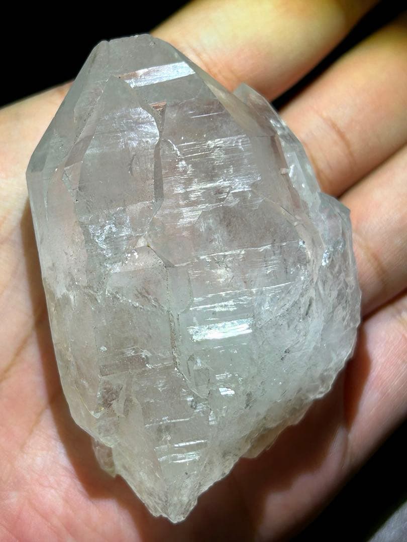 ☆別格高級品！福徳龍神秘宝②！マニカラン　トライゴニック　水晶　原石　クラスター