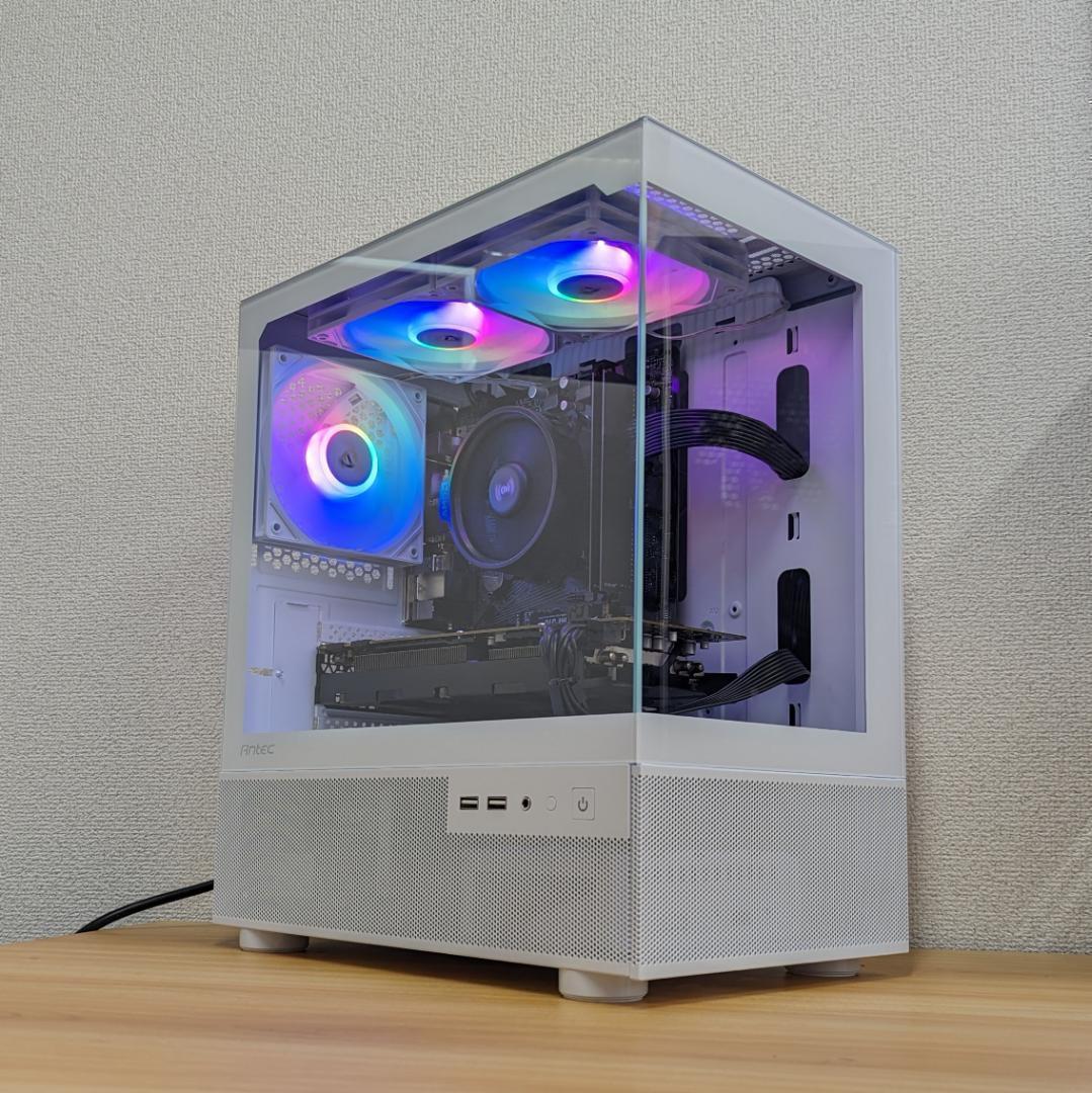 【即納激安ホワイトモデル】RTX4070Ti搭載ゲーミングPCフルセット✨R7③