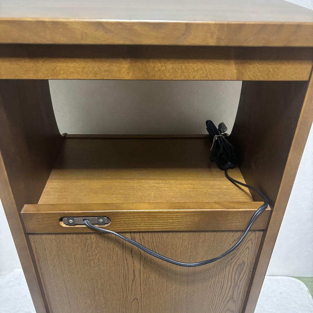 ✨希少✨ カリモク 電話台 キャビネット コンセント付き 4段引出し 送料無料