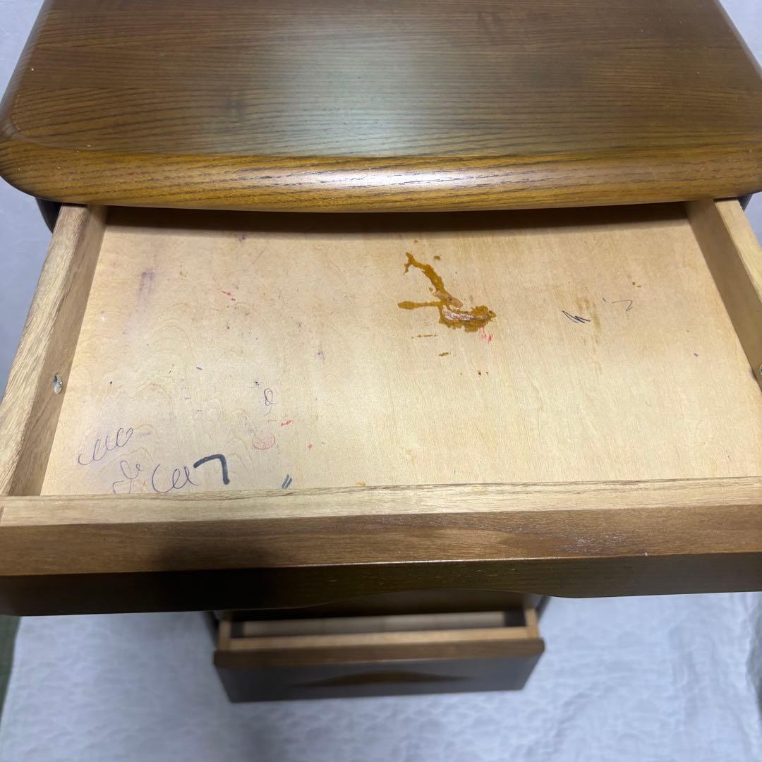 ✨希少✨ カリモク 電話台 キャビネット コンセント付き 4段引出し 送料無料