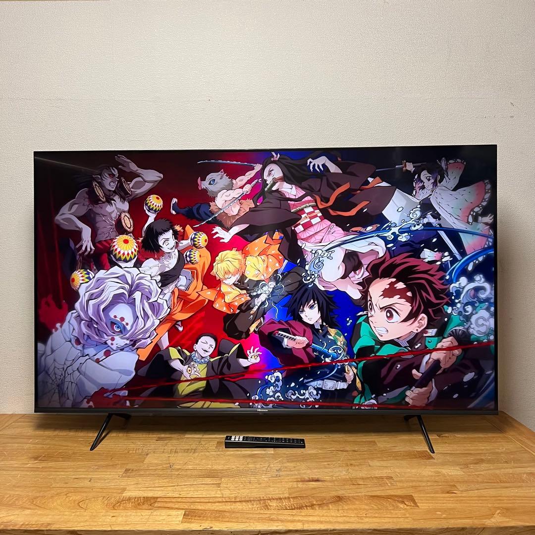 ハイセンス 65V型 4K 液晶テレビ 65E7H 動画配信アプリ動画 24年製