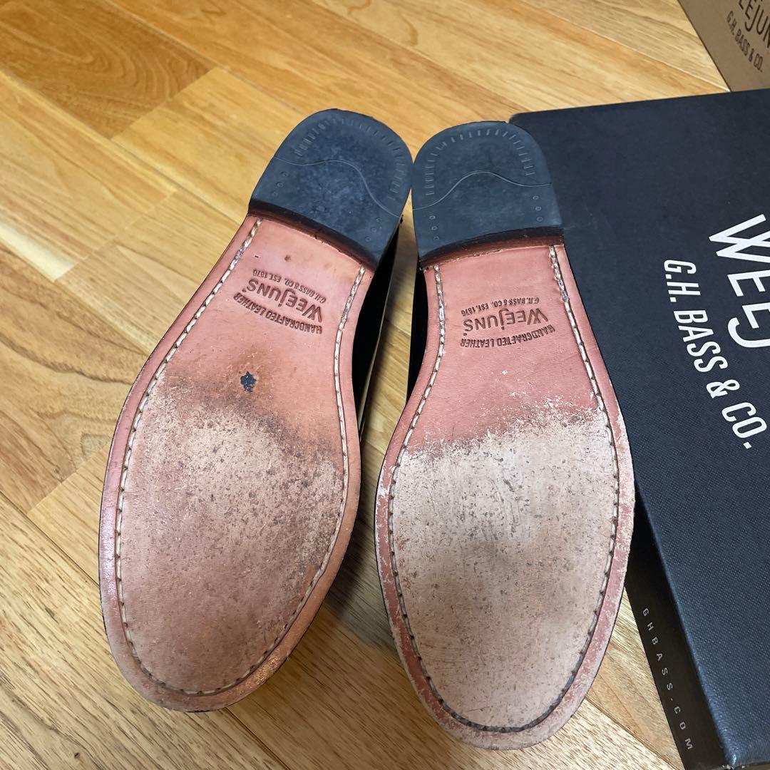 WEEJUNS 黒 フリンジ ローファー　22.5〜23センチ