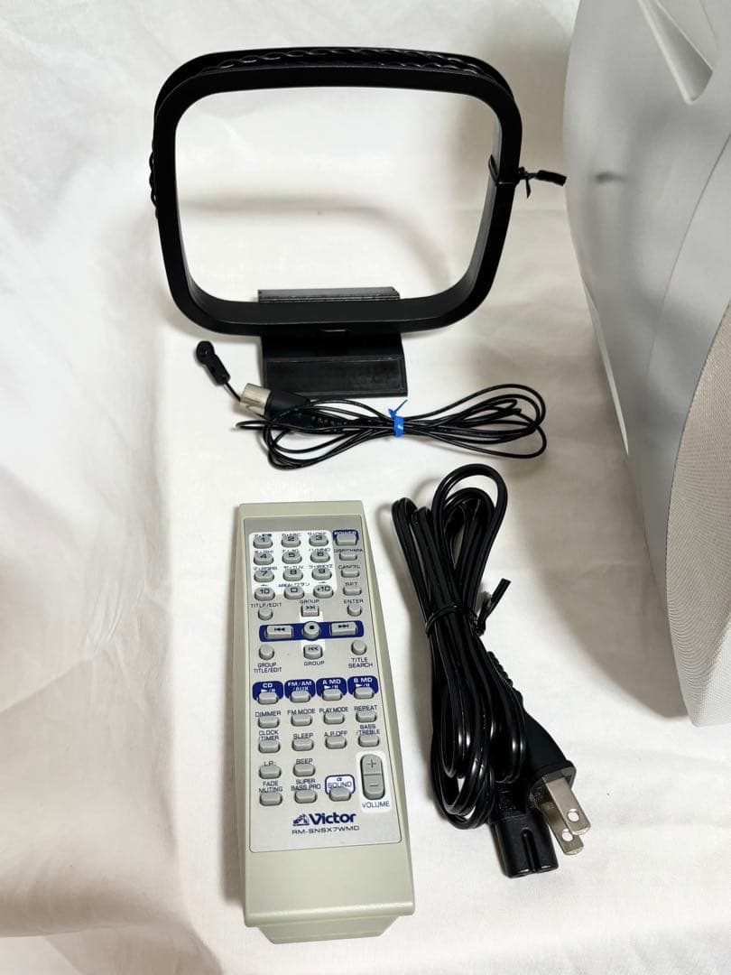 Victor CD/ダブルMDコンポ NS-X7WMD-S リモコン/アンテナ