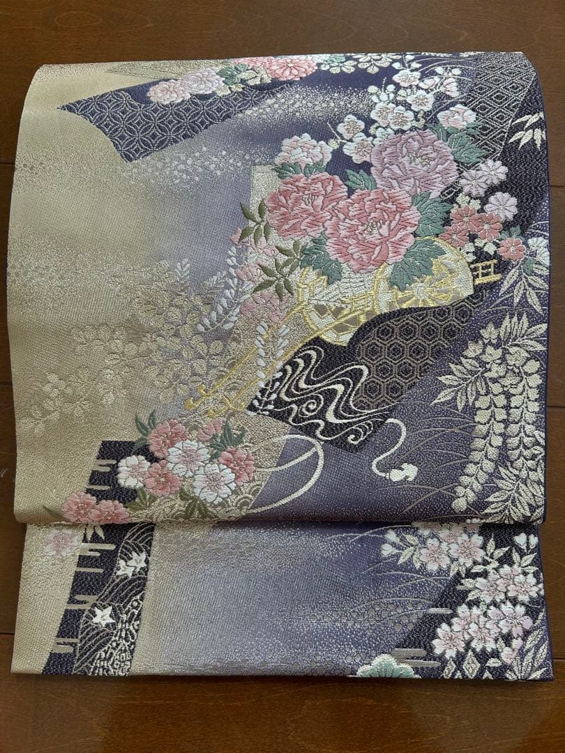 正絹訪問着　フルセット4点　卒業式　入学式　七五三　お宮参り　難あり