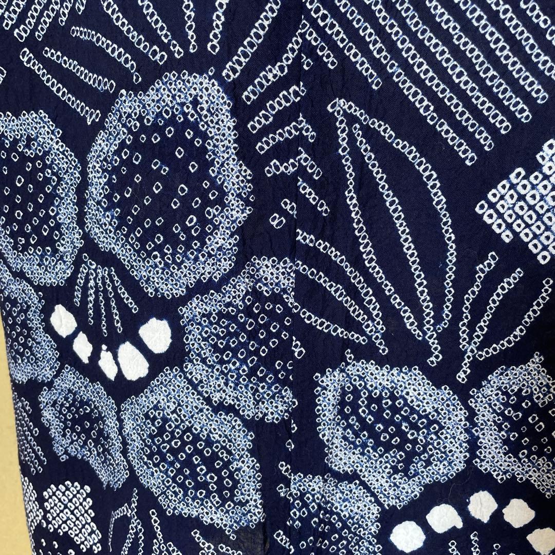 【1067】有松絞り　ふんわり　ワンピース