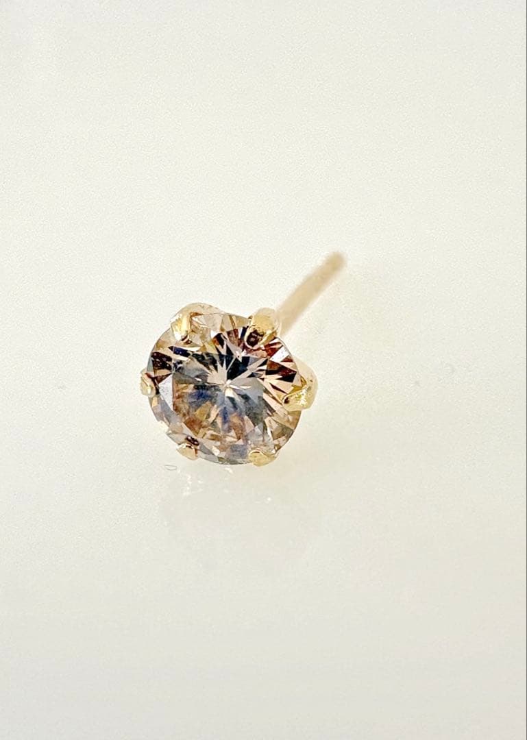 大特価K18支給石　6本爪ピアスプレス+ポスト0.8×12mm