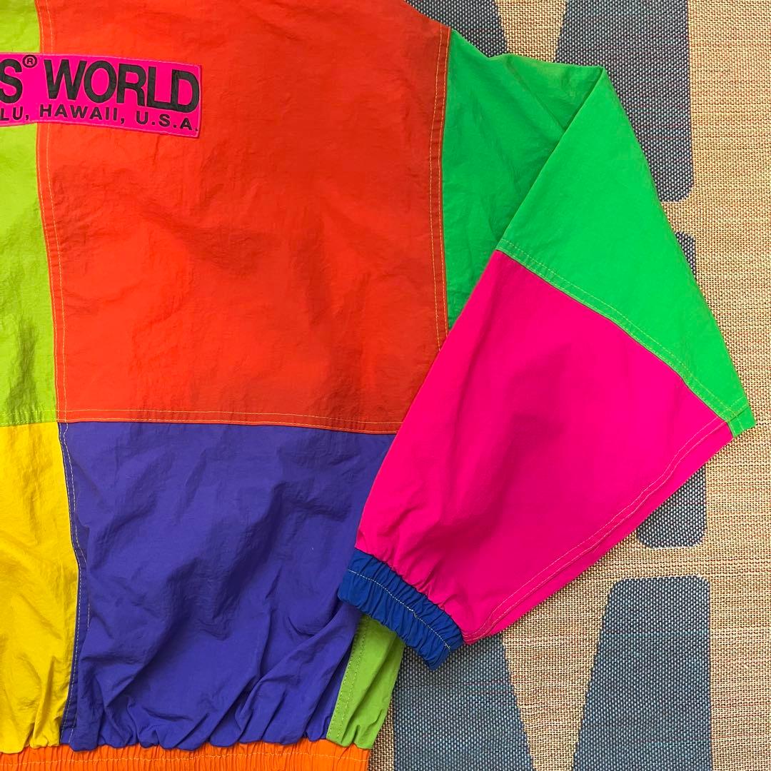 【美品】90s USA製 JAMS WORLD クレイジー ナイロンジャケット