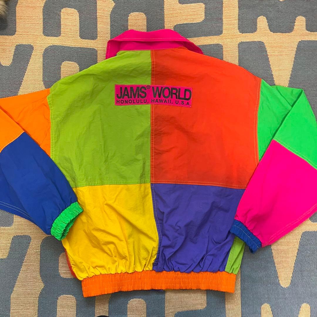 【美品】90s USA製 JAMS WORLD クレイジー ナイロンジャケット