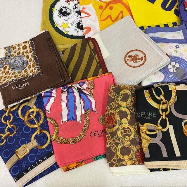 スカーフ ハンカチ大量まとめ　フェンディ CELINE YSL他 60枚以上