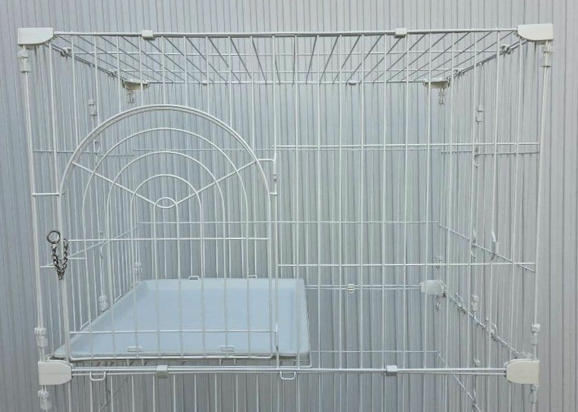 直接引き取り限定アイリスオーヤマ PEC-903 ホワイトキャットケージ 3段