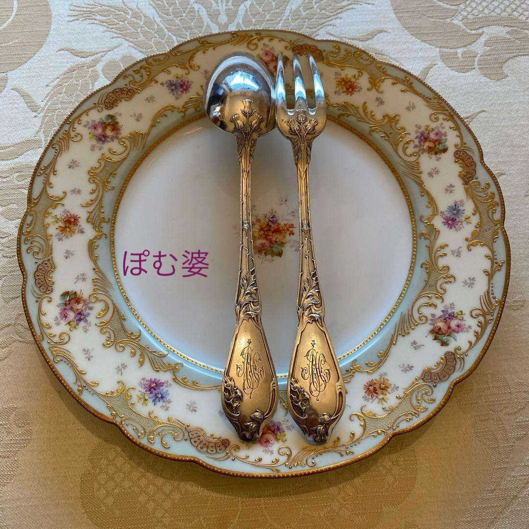 【フランス／純銀】「ブランジェ」フォーク＆スプーン＋「エナン」スプーン