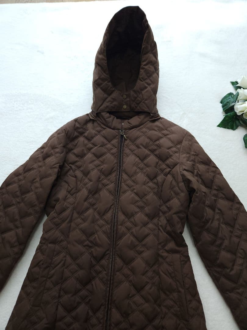 AIGNER 美品 高級ロングコート フード*着脱可能