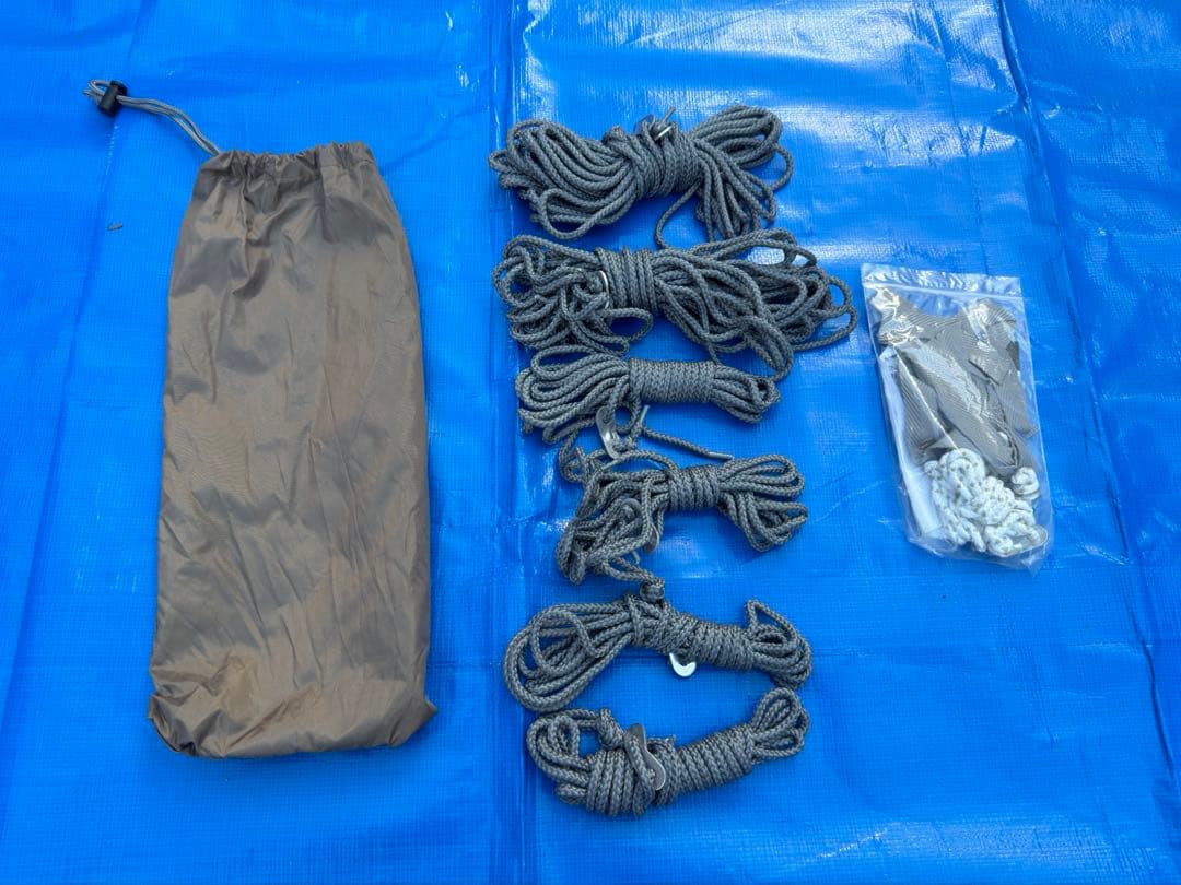 【美品】ユニフレーム　REVOタープＭ　TAN ポールセット