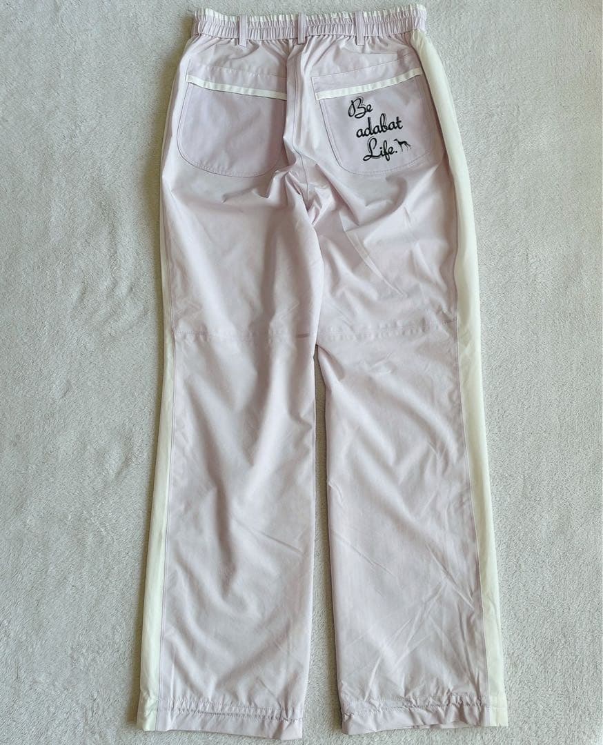未使用級　アダバット　レインウエア　パンツ　フード　半袖　長袖　収納　パープル