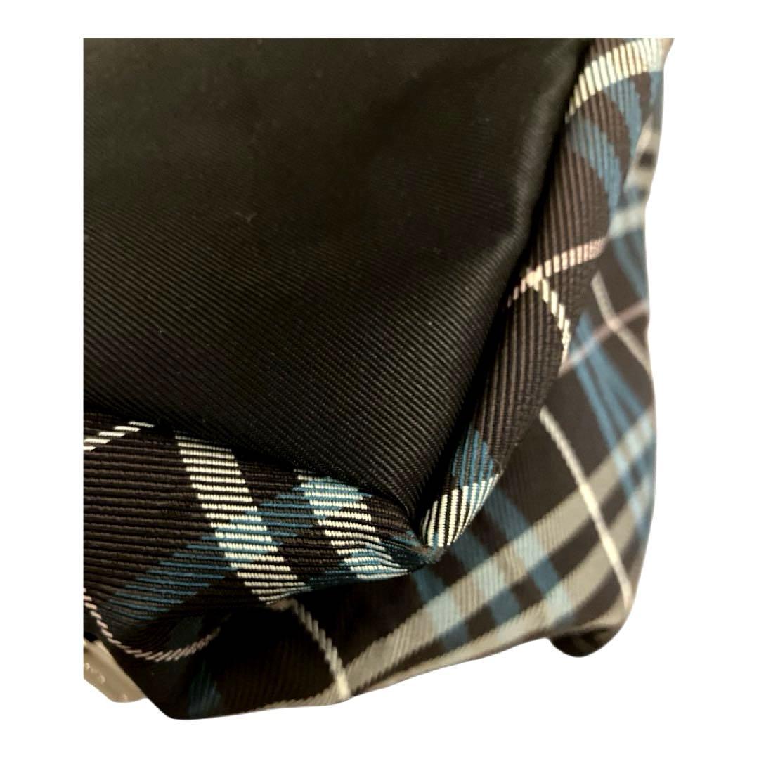 【美品】バーバリーブルーレーベル ハンドバッグ ノバチェック レザー ナイロン