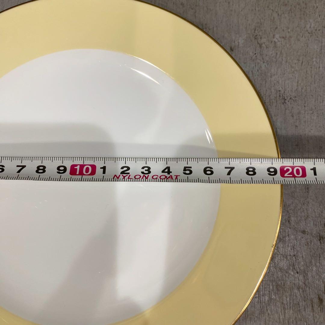 大倉陶園 イエロー デザート皿 19.5cm 食器 セット インテリア