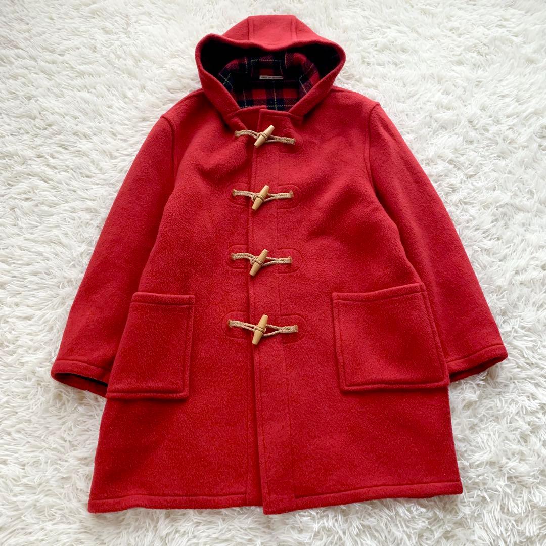 【極美品 3L】MONTGOMERY Tibbett ダッフルコート 英国製 赤