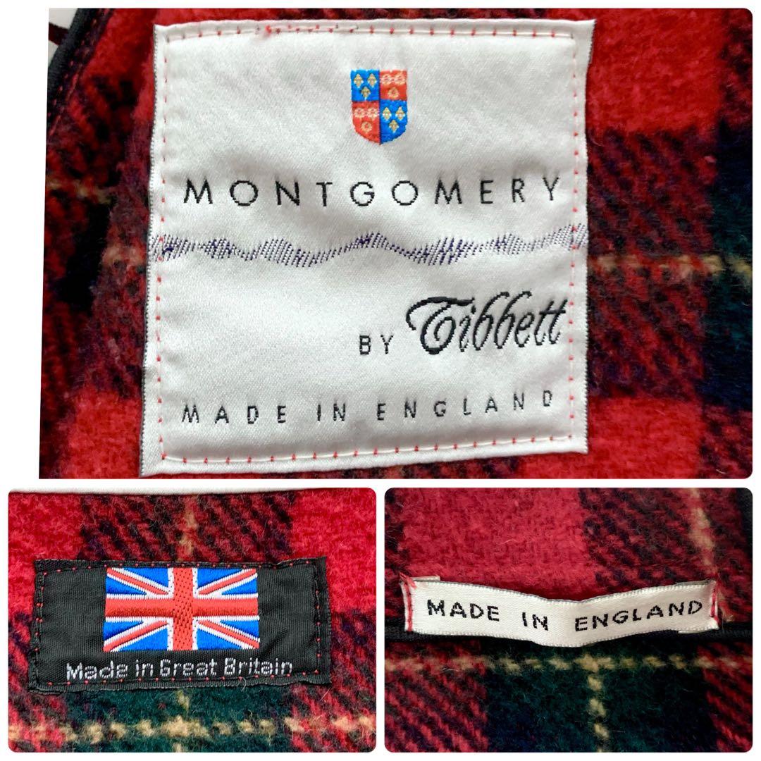 【極美品 3L】MONTGOMERY Tibbett ダッフルコート 英国製 赤