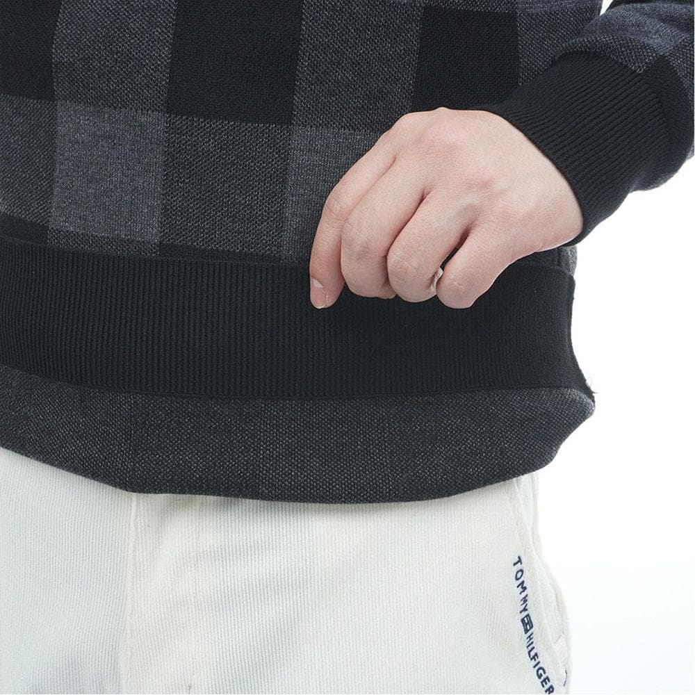 トミーヒルフィガー クルーネックニット【L寸】ブラック thma571