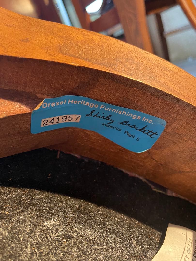 引取限定　アメリカ　ドレクセルヘリテイジ社製　ダイニングチェア　アンティーク家具