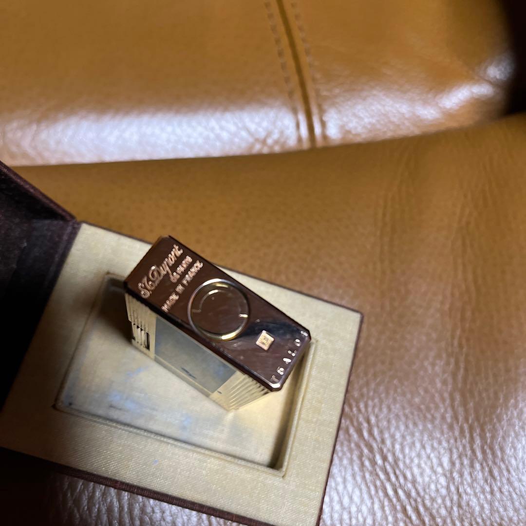 デュポンライン／ショートガスライター美品！