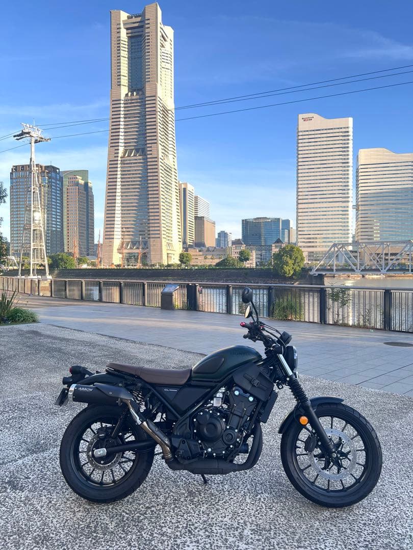 CL250 500用　ARROW EXHAUST ブラック マフラー　ホンダ