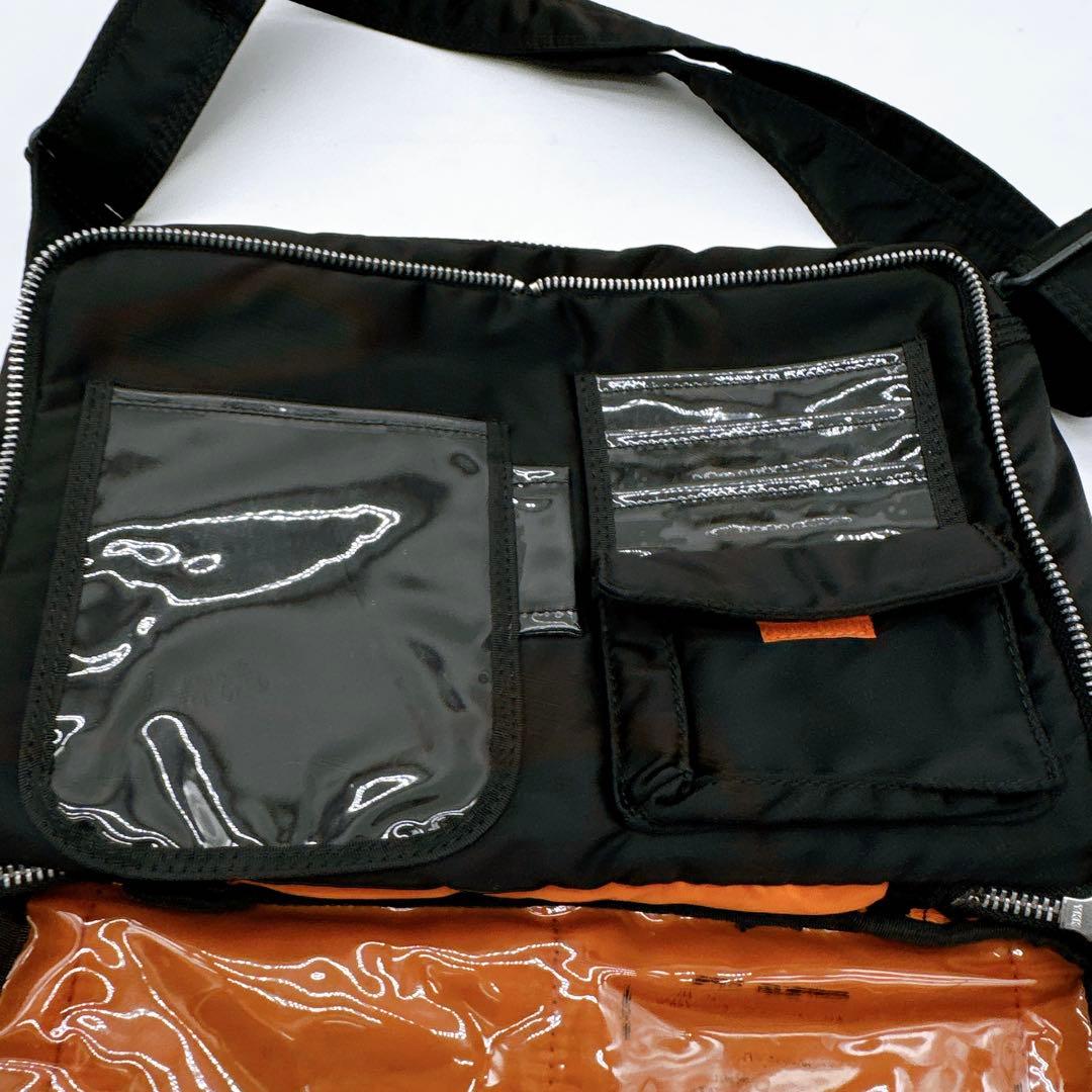 【PORTER】タンカー ショルダーバッグ (L) ブラック 2層