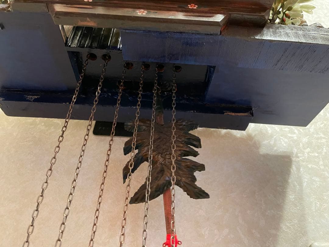 西ドイツ製　からくり鳩時計　稼働品 アンティーク 木製 ヴィンテージ　精度調整済