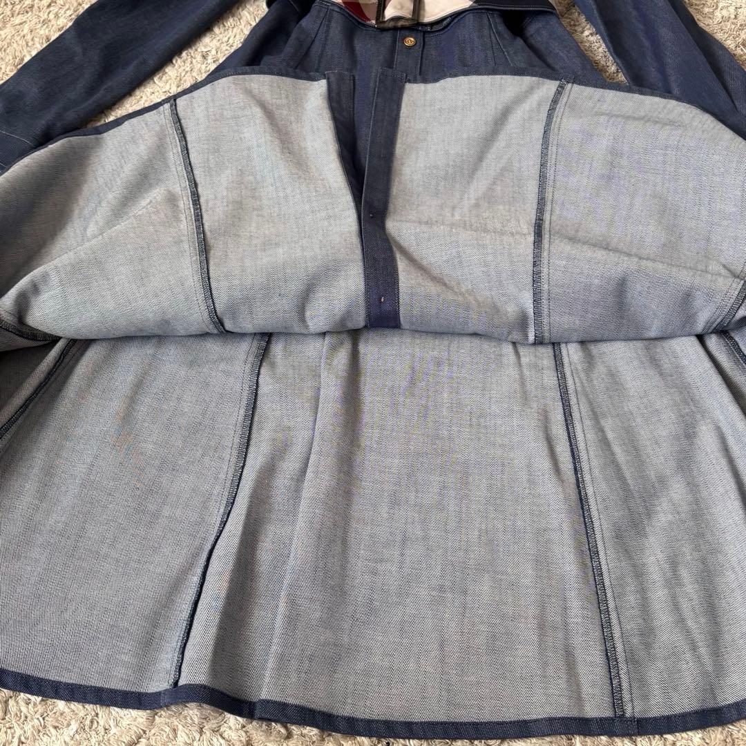 【極美品✨】ブルーレーベルクレストブリッジ　シャツワンピース　ベルト　チェック