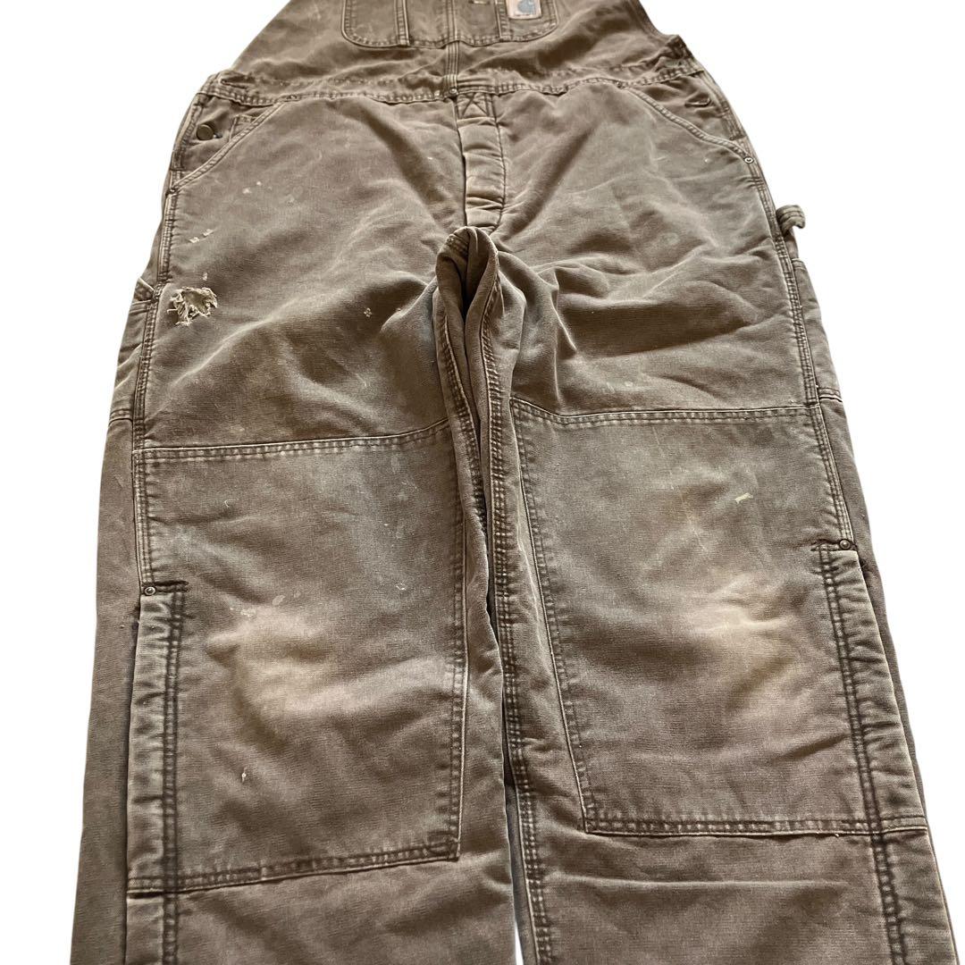 USA製90s carhartt ダブルニーオーバーオール XXLサイズ相当