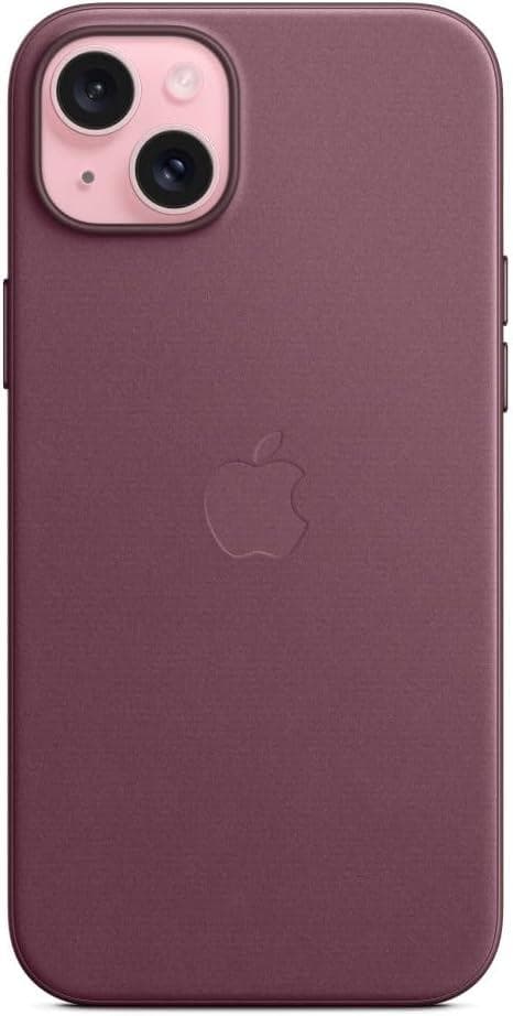 新品 Apple純正 iPhone 15 ファインウーブンケース マルベリー
