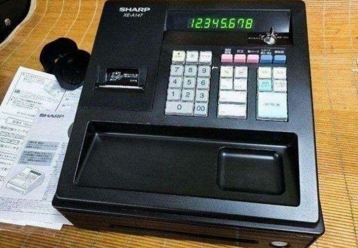 美品シャープレジスター　XE-A147　PC連携　850100