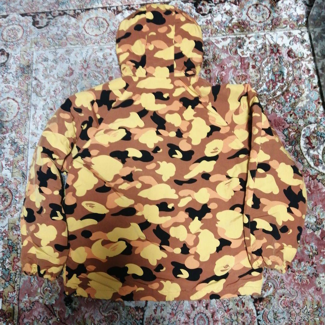 BAPE プルオーバージャケット オレンジ カモ 迷彩