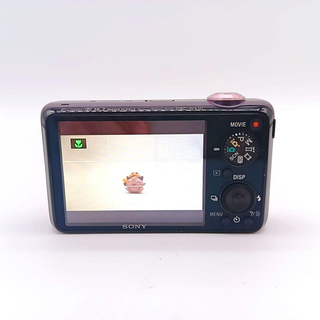 SONY サイバーショット DSC-WX10 パープル バッテリーチャジャー付き