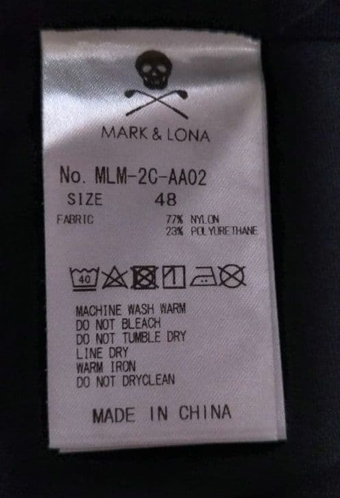 美品　マークアンドロナ　Avenir Tech Mock モックネック　48 黒