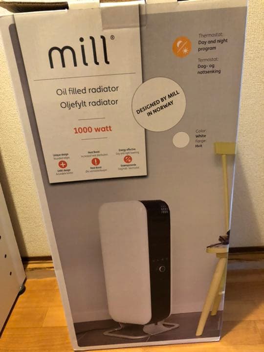 オイルヒーター　millオイルシリーズ　暖房　ヒーター　ご購入者様着払い