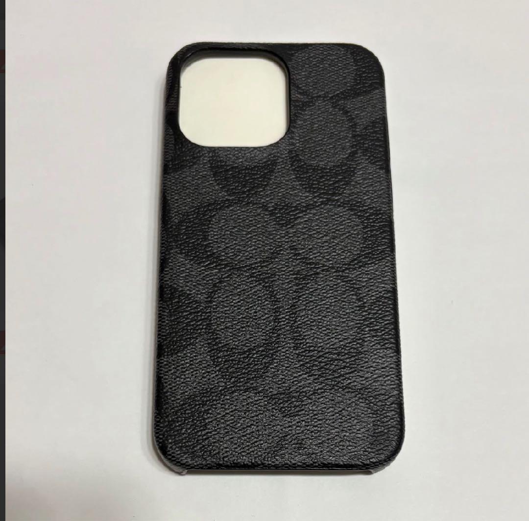 COACH iPhone13 pro ケース C8023 GRAPHITE 1