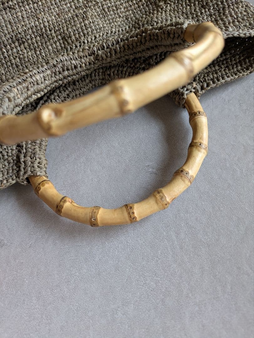 【再販】　ヨーガンレール　ラフィアバッグ