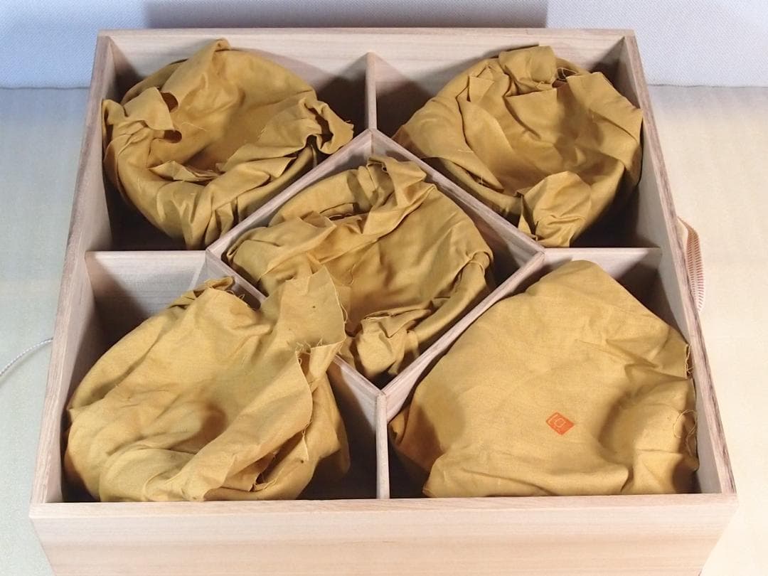 【高級・未使用】輪島塗 大向高洲堂 竹林祐行 縁梨地 煮物椀 5客 雑煮椀/大椀