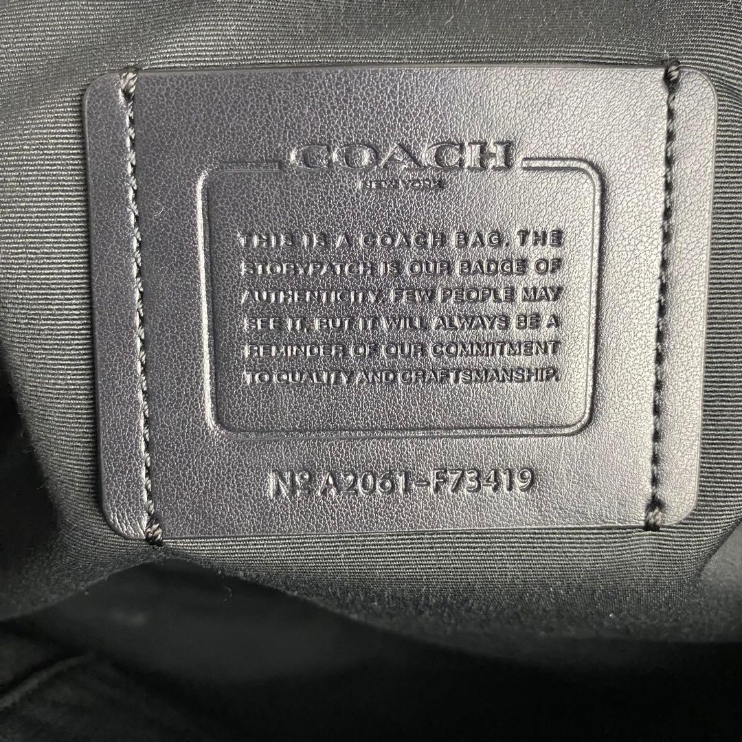 【美品☆人気モデル】コーチ ビジネスバッグ 2way シグネチャー 総柄 黒