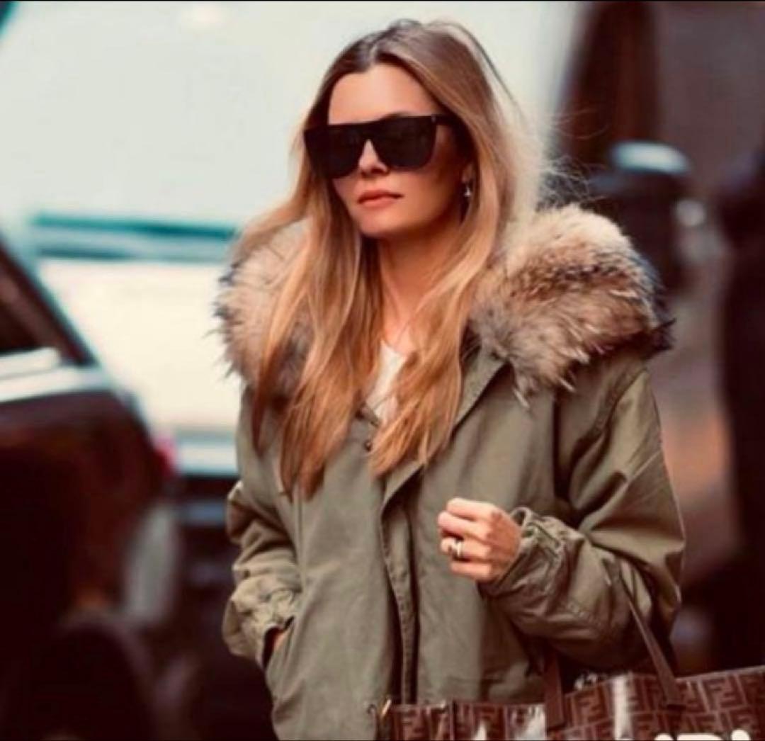 Mr&Mrs Italy 極上ラクーン&コヨーテ モッズコート XXS