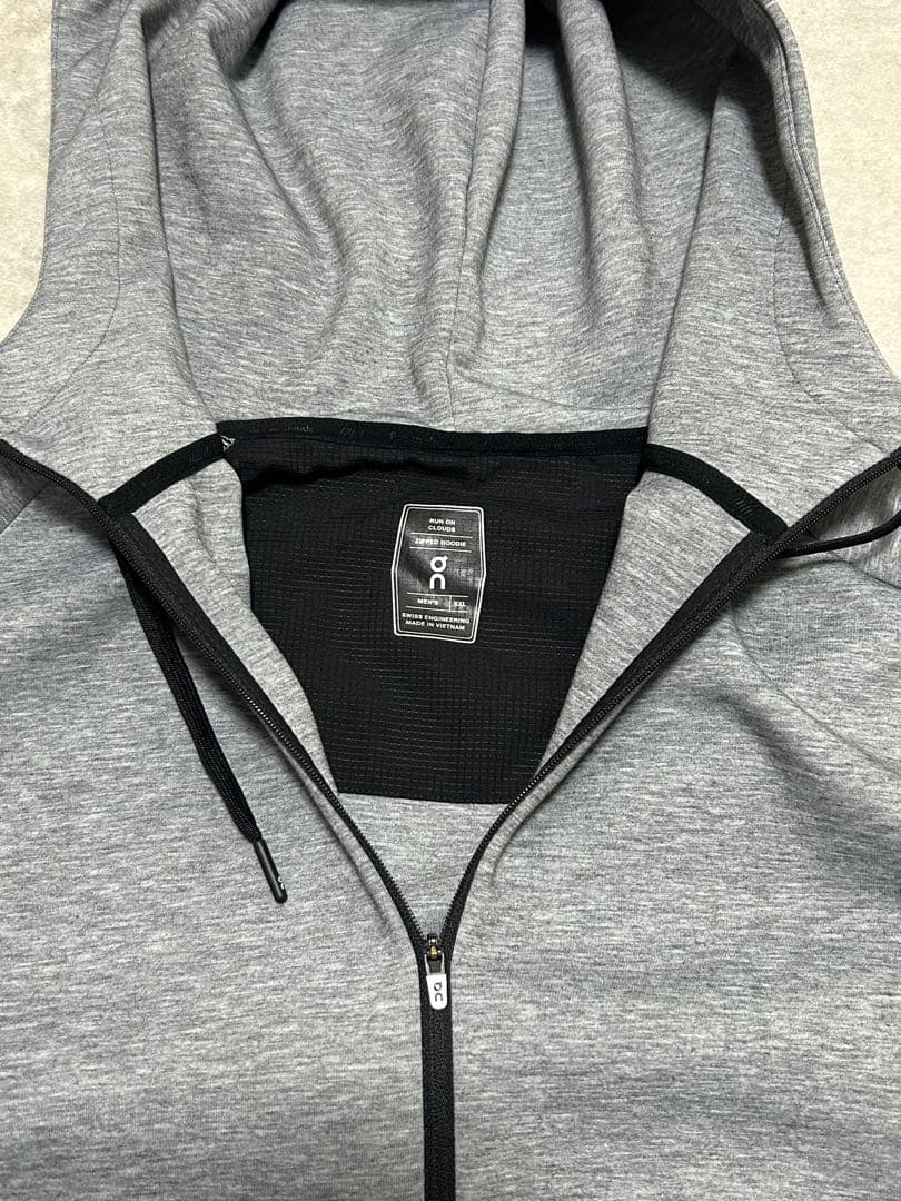 未使用級 on ジップフーディー　ジップパーカー 2XL グレー メンズ