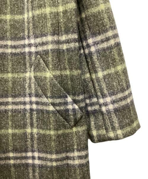 BURBERRY LONDON バーバリーロンドン ウール ステンカラーコート緑