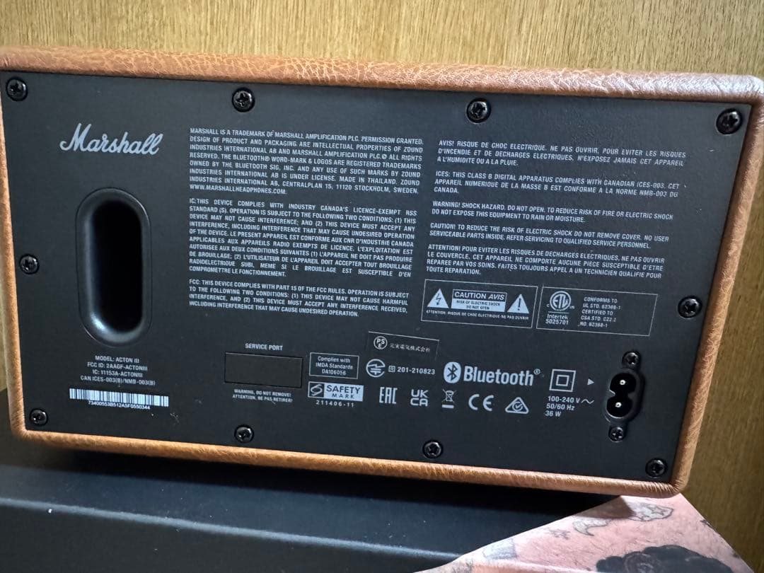 【ほぼ新品・未使用】一回使用Marshall スピーカー ACTON III