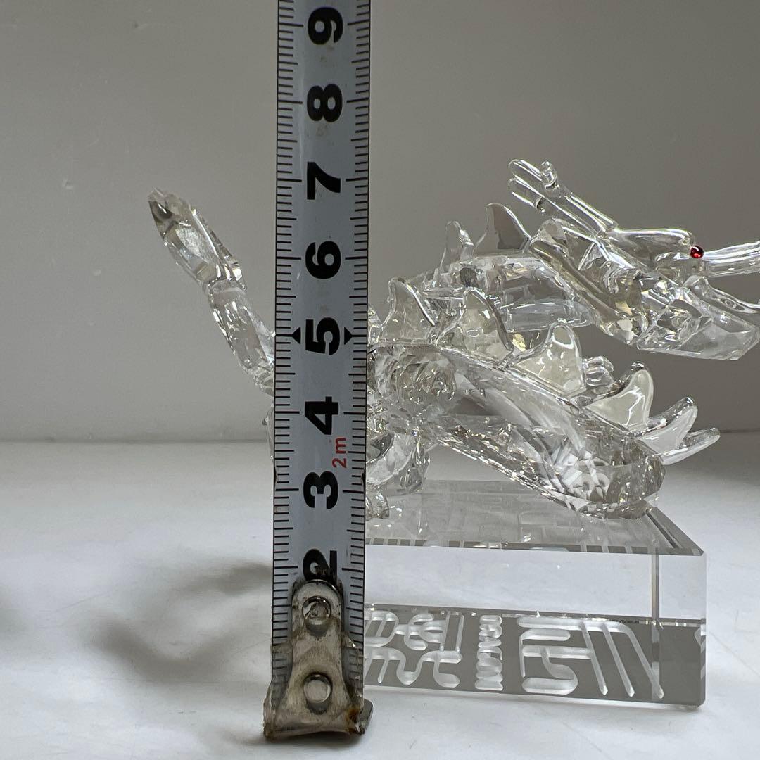 スワロフスキー　ドラゴン　置物　共箱　幅11.5㎝　東な7-1221☆1F