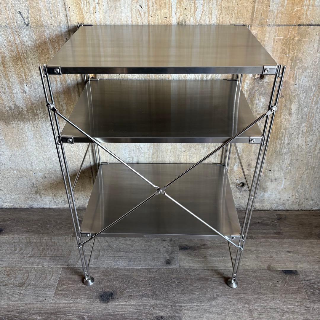 MUJI 無印良品　ステンレス　ユニットシェルフ　小