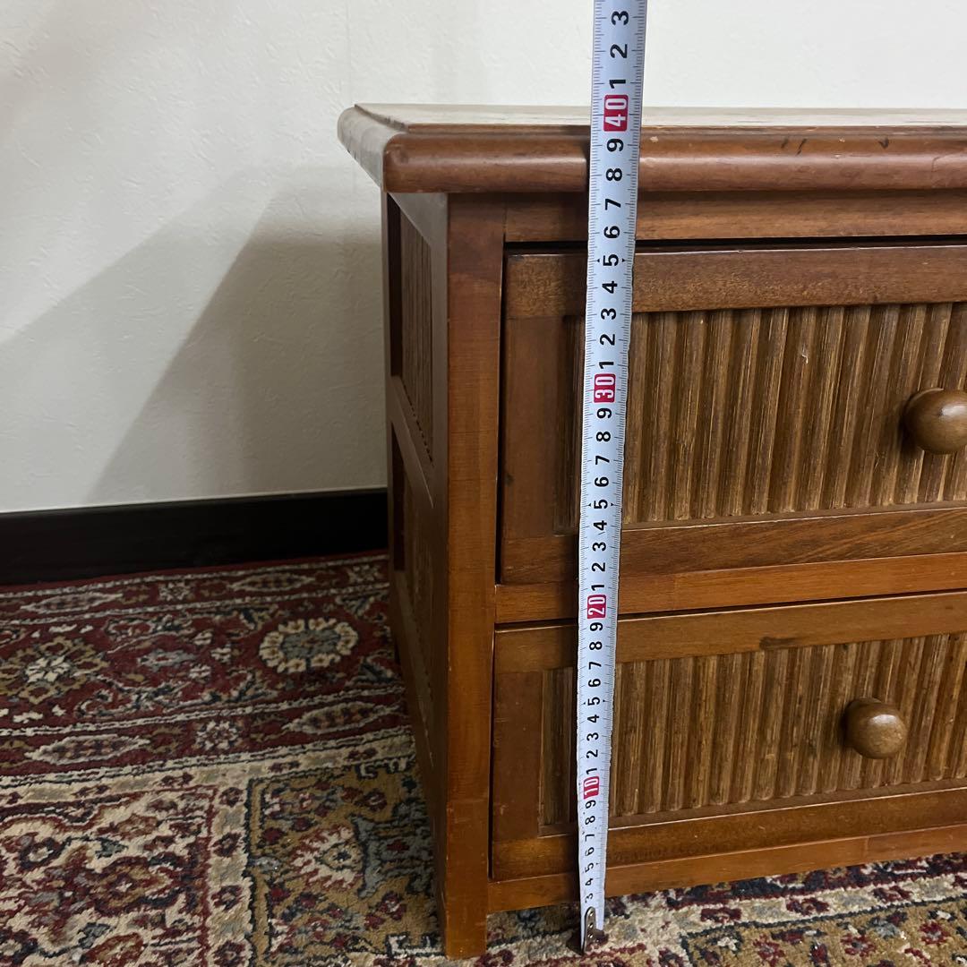 古家具ビンテージ品◼︎nissen 引き出し4杯 収納棚 キャビネット テレビ台