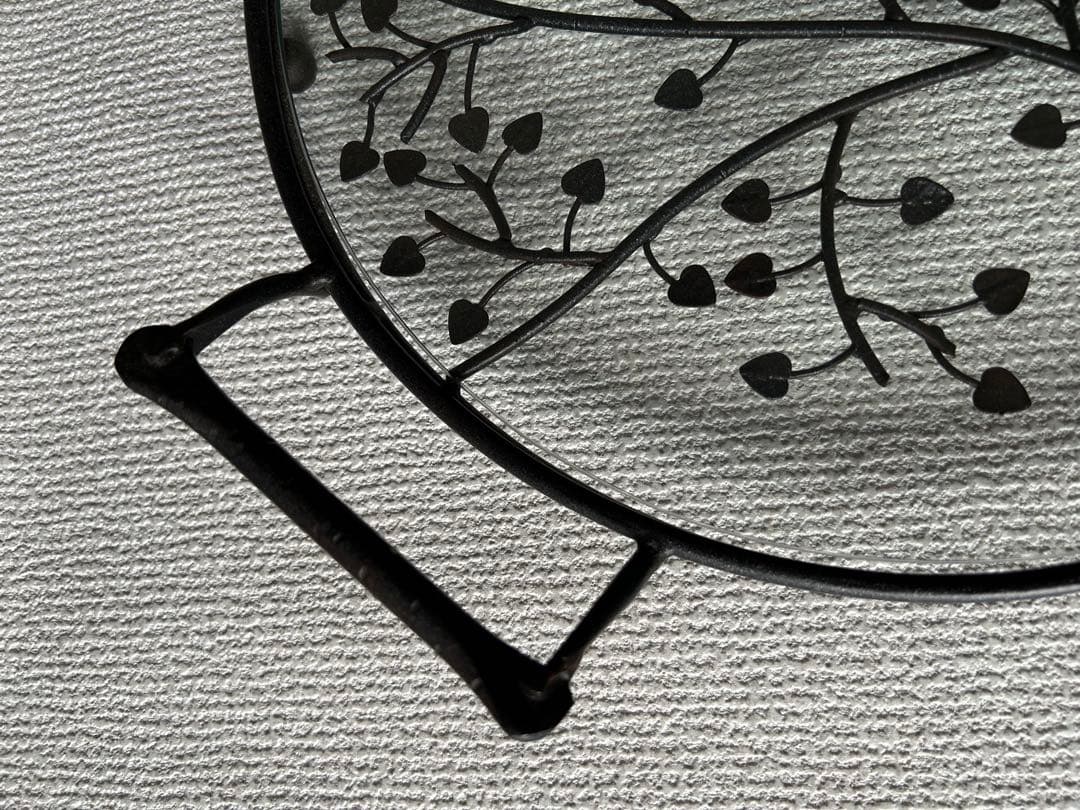 アイアントレイ　ガラスフラットトレイ