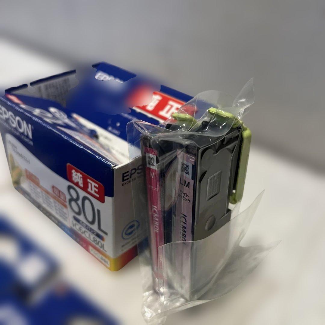未使用　エプソン純正インク IC6CL80L　とうもろこし プリンタ